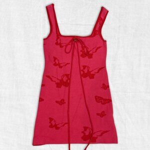 NEW! Urban Outfitters Knit Butterfly Bodycon Dress | Halter Tie | Size M